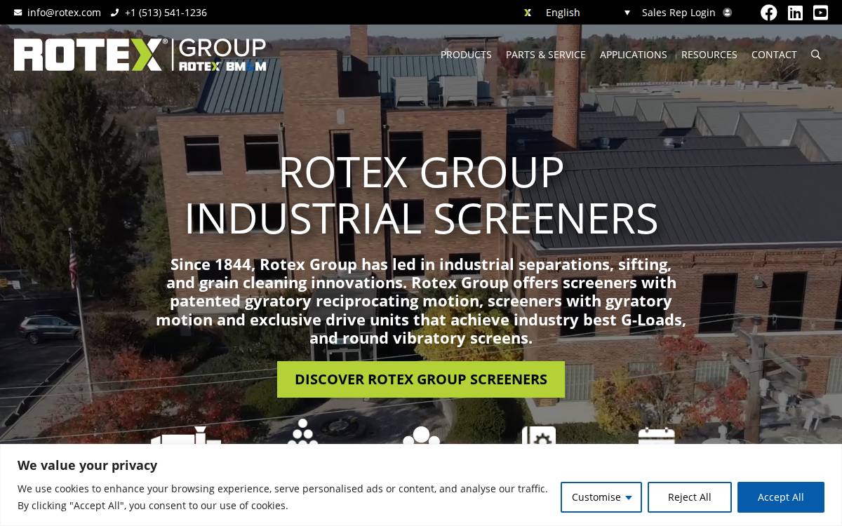 Rotex website preview