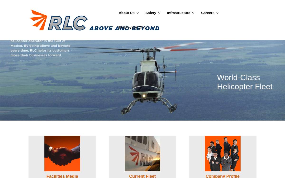 Rotorcraft Leasing Company website preview