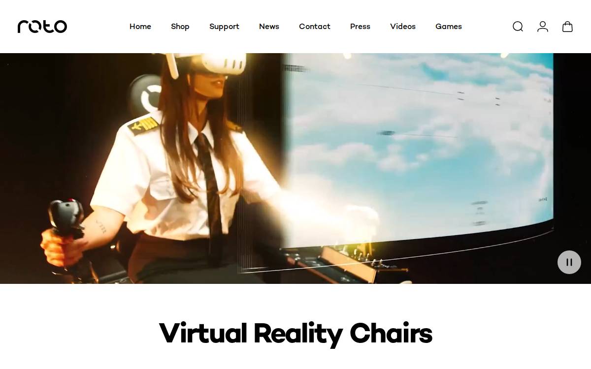 Roto VR website preview
