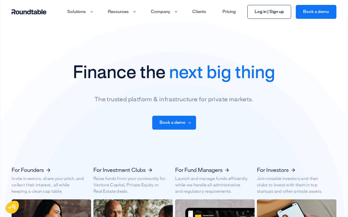 Roundtable website preview