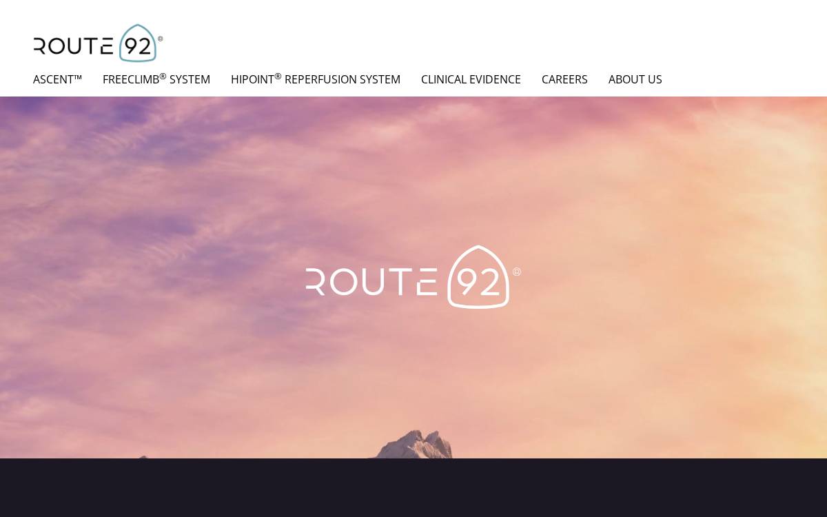 Route 92 Medical website preview