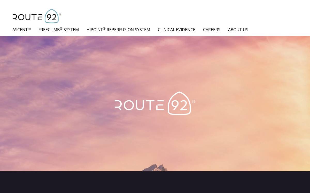 Route 92 website preview