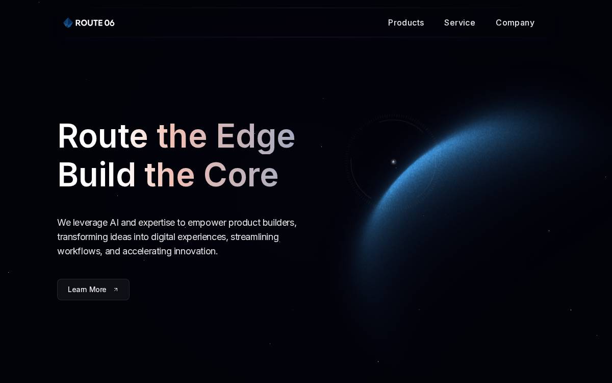 ROUTE06 website preview