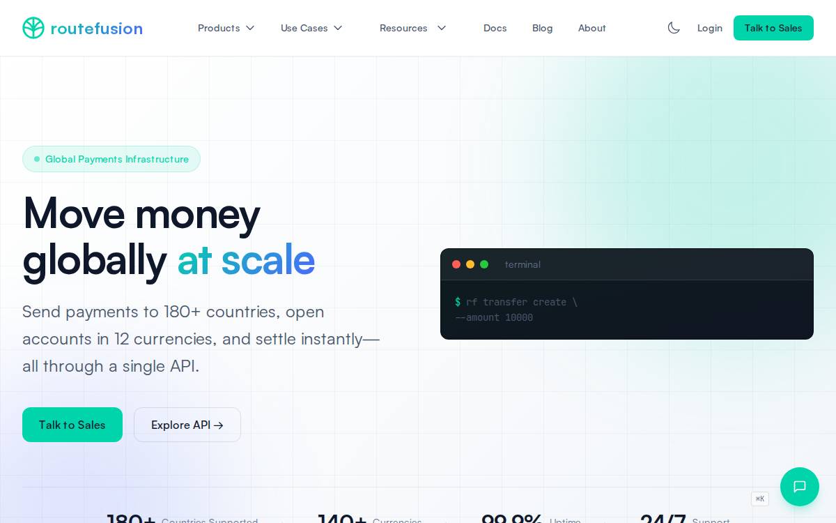 Routefusion website preview