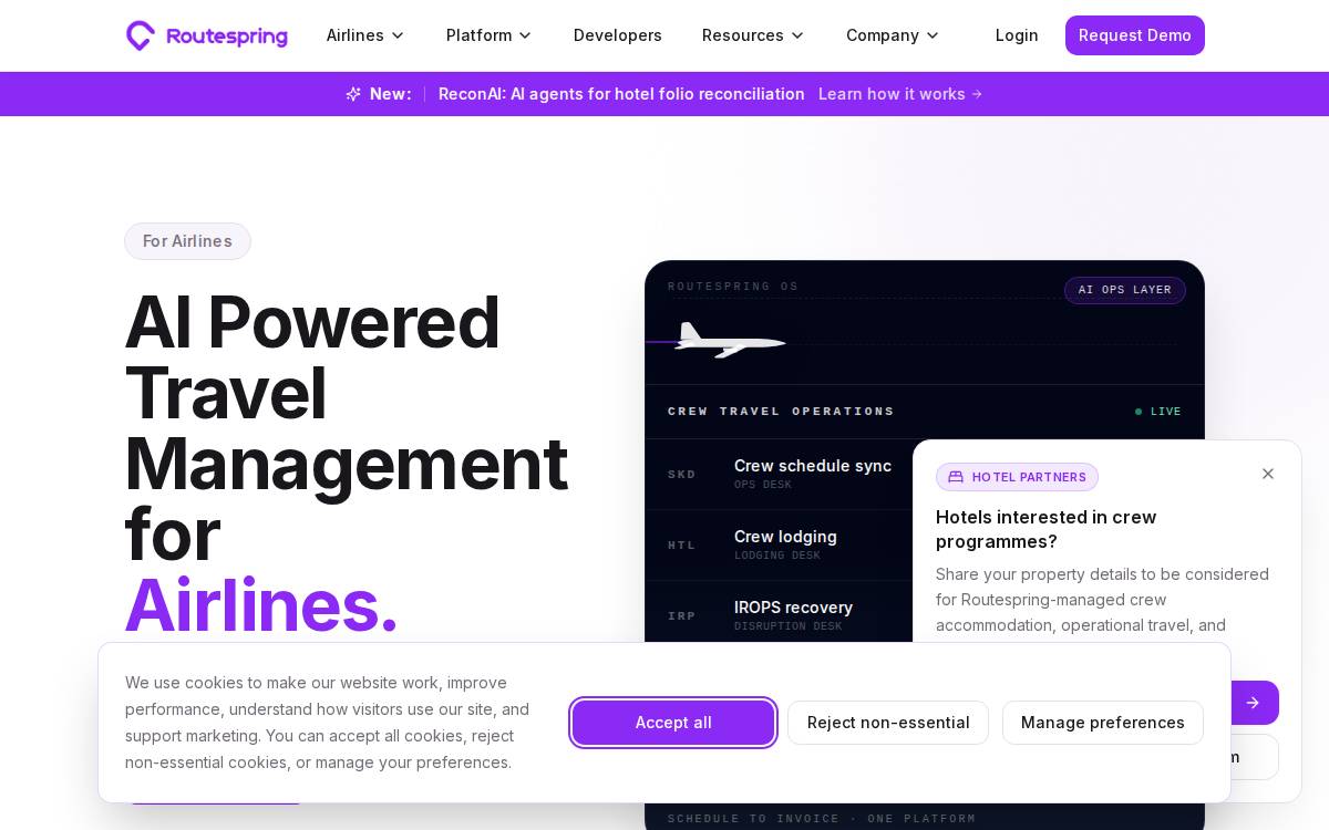 Routespring website preview