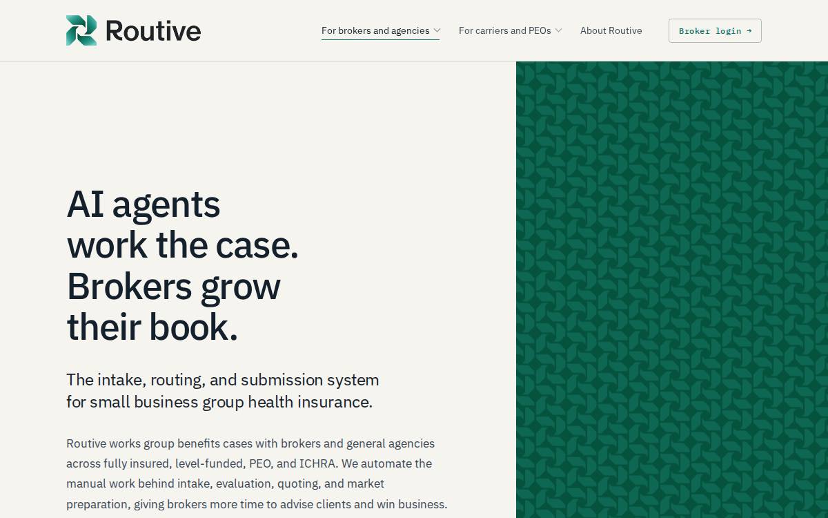 Routive website preview