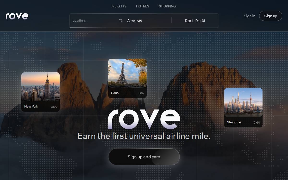 Rove website preview