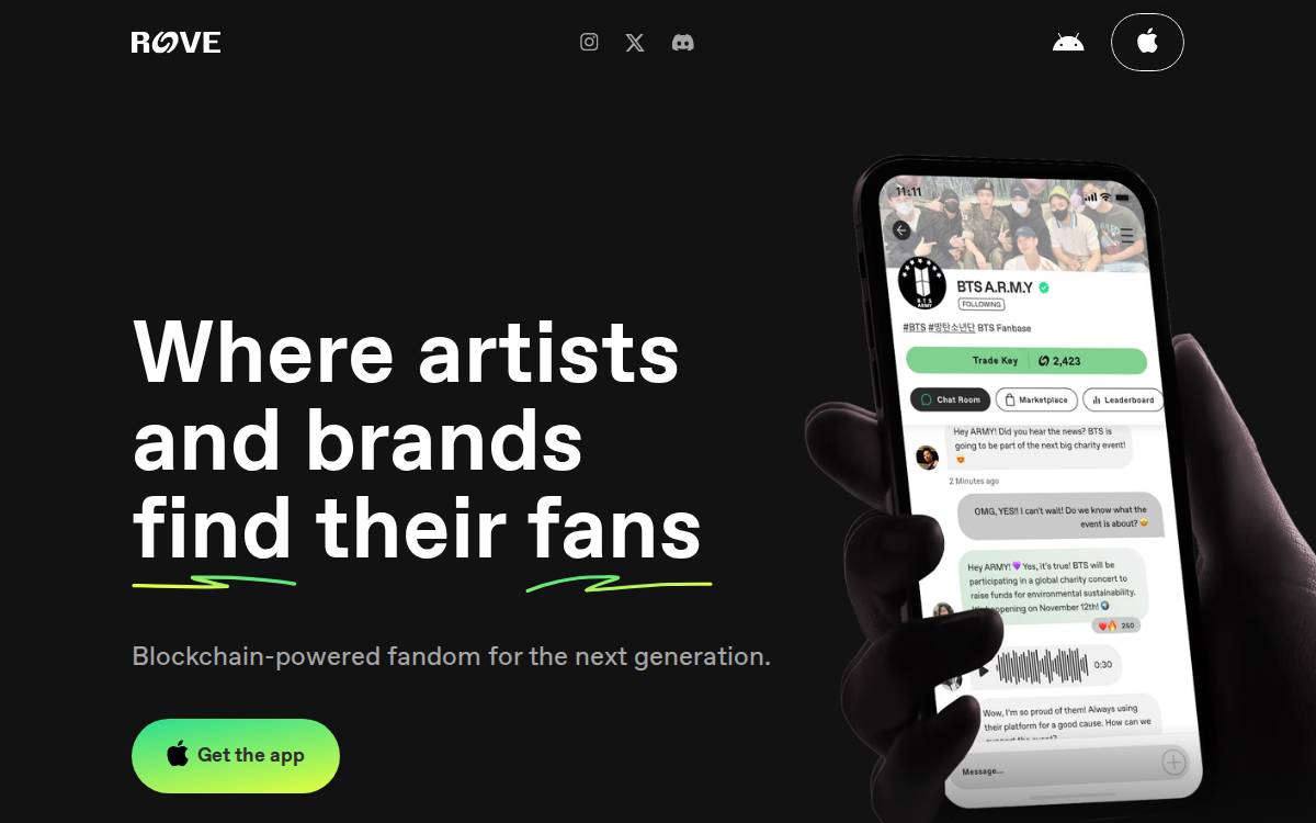 Rove World website preview