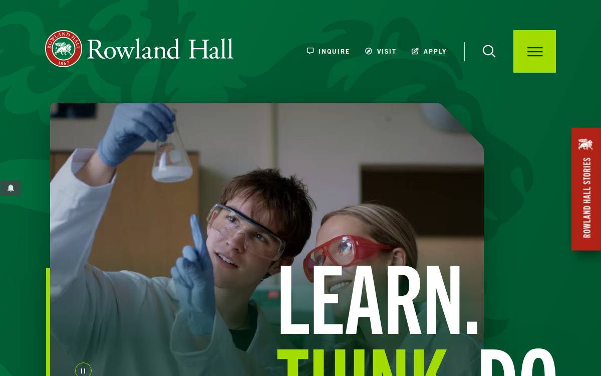 Rowlandhall website preview