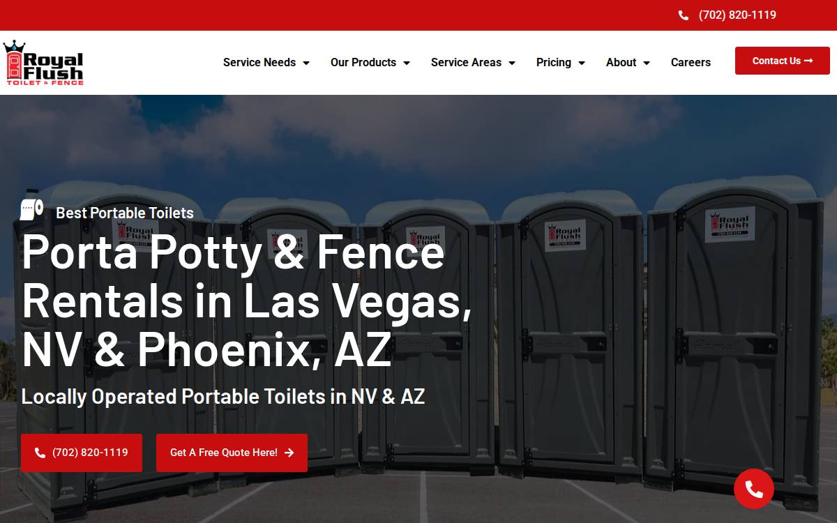 Royal Flush Environmental Services website preview