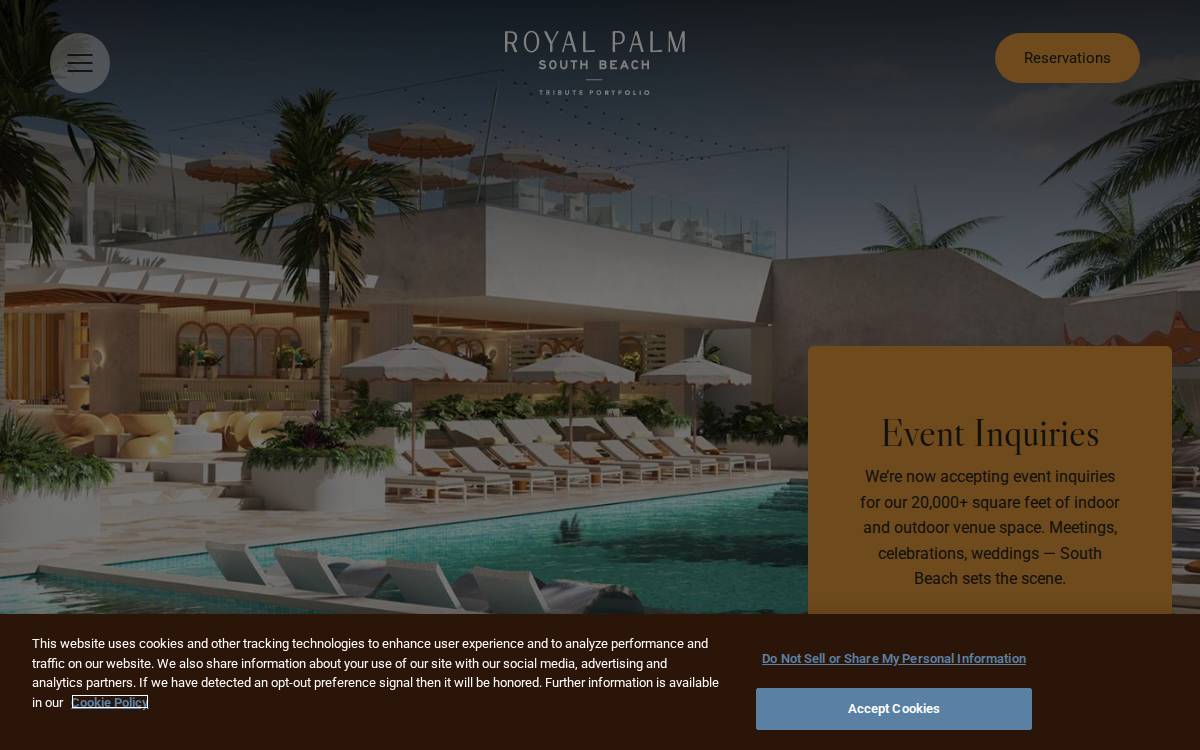 Royalpalmsouthbeach website preview