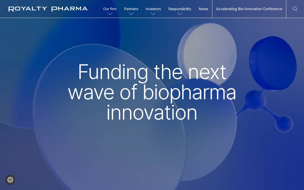 Royalty Pharma website preview