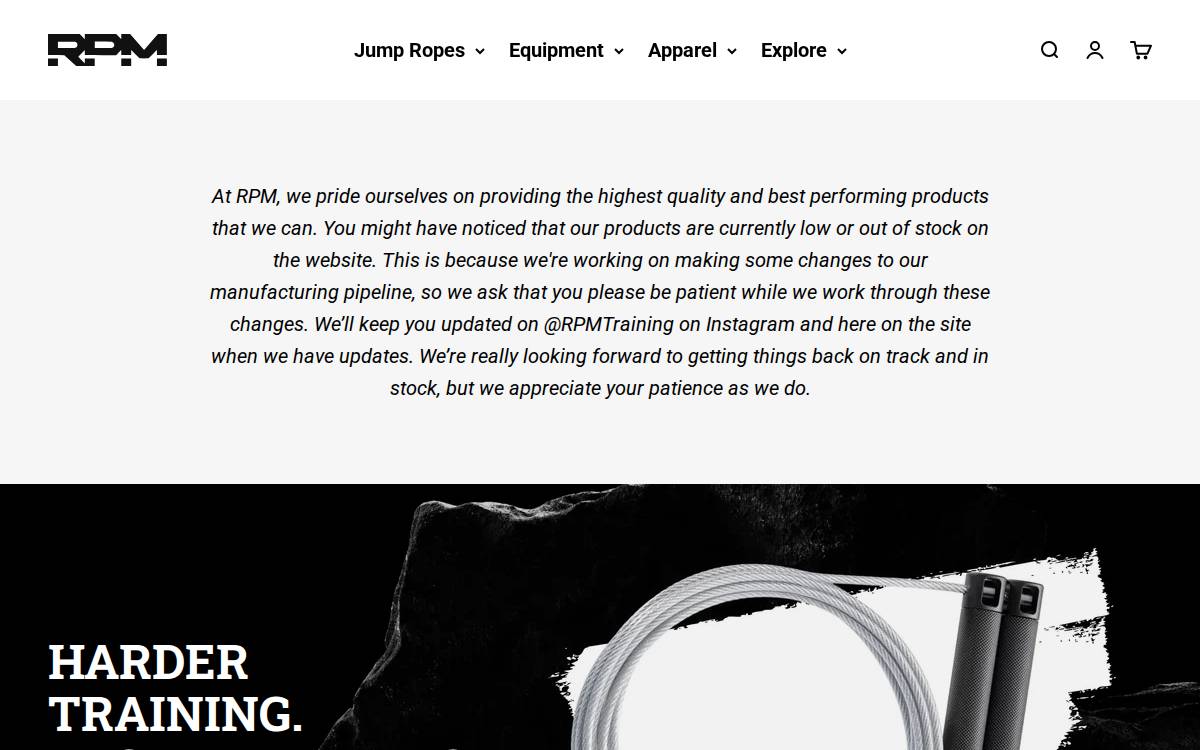 RPM website preview
