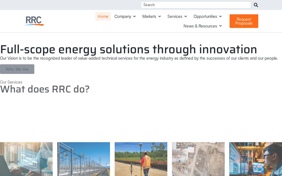 RRC Companies website preview
