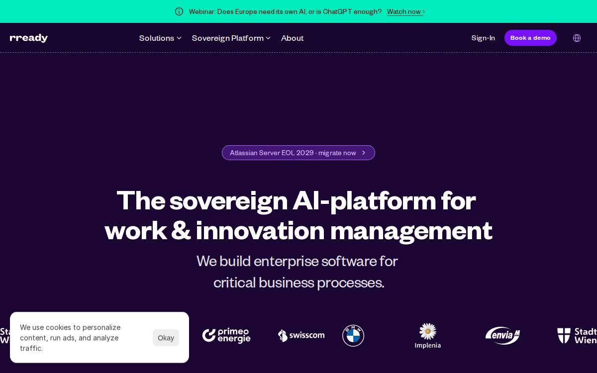 Rready website preview