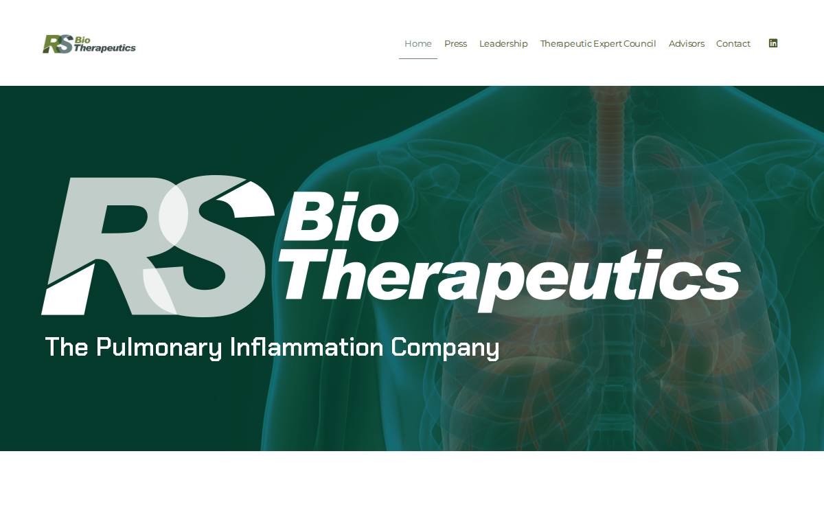 RS BioTherapeutics website preview