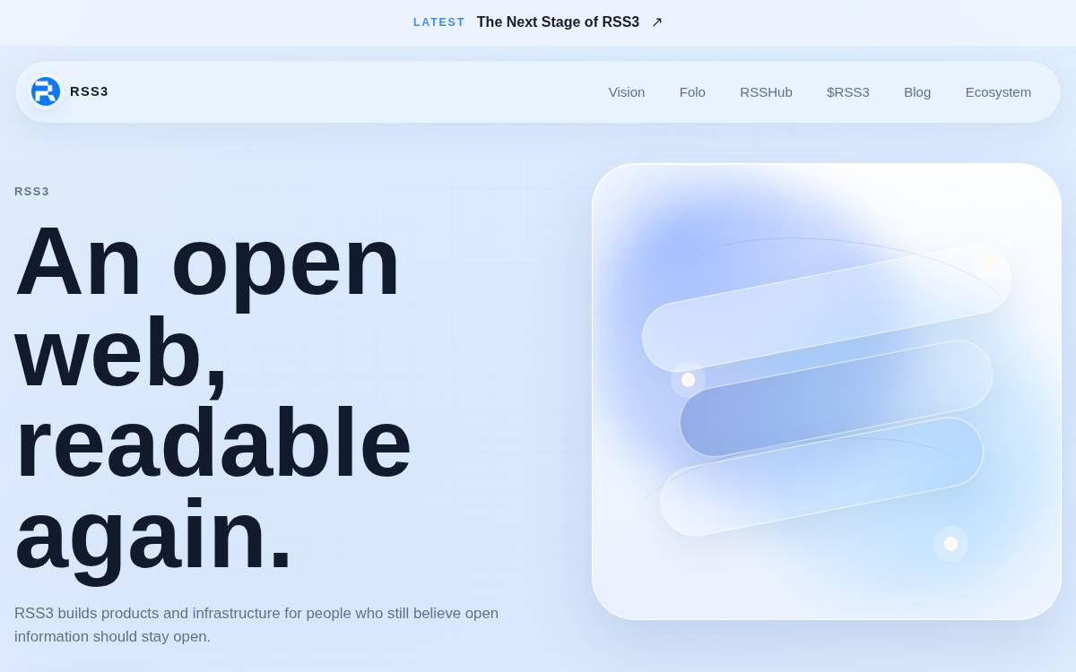 Rss3 website preview