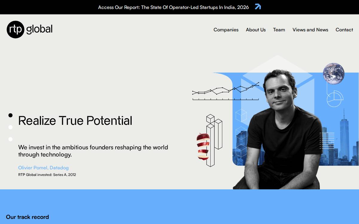 RTP Global, website preview
