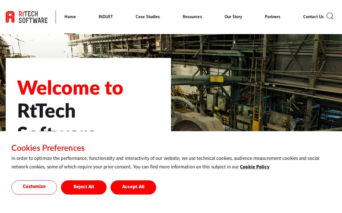 RtTech website preview