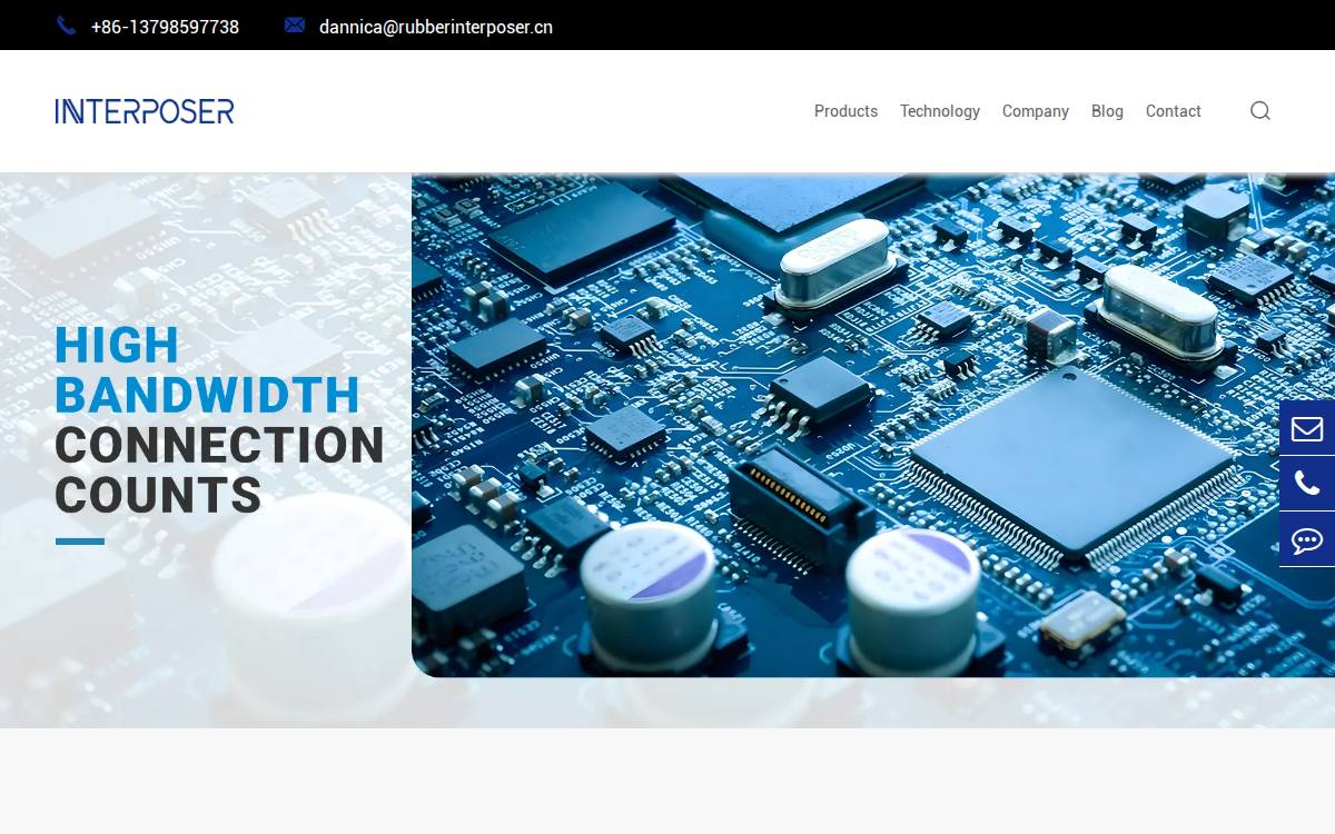 Rubberinterposer website preview