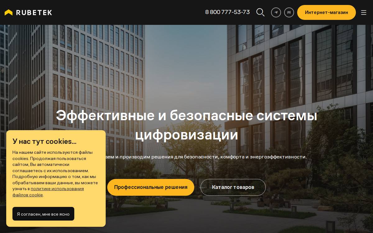 Rubetek website preview