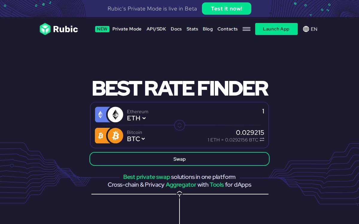 Rubic website preview