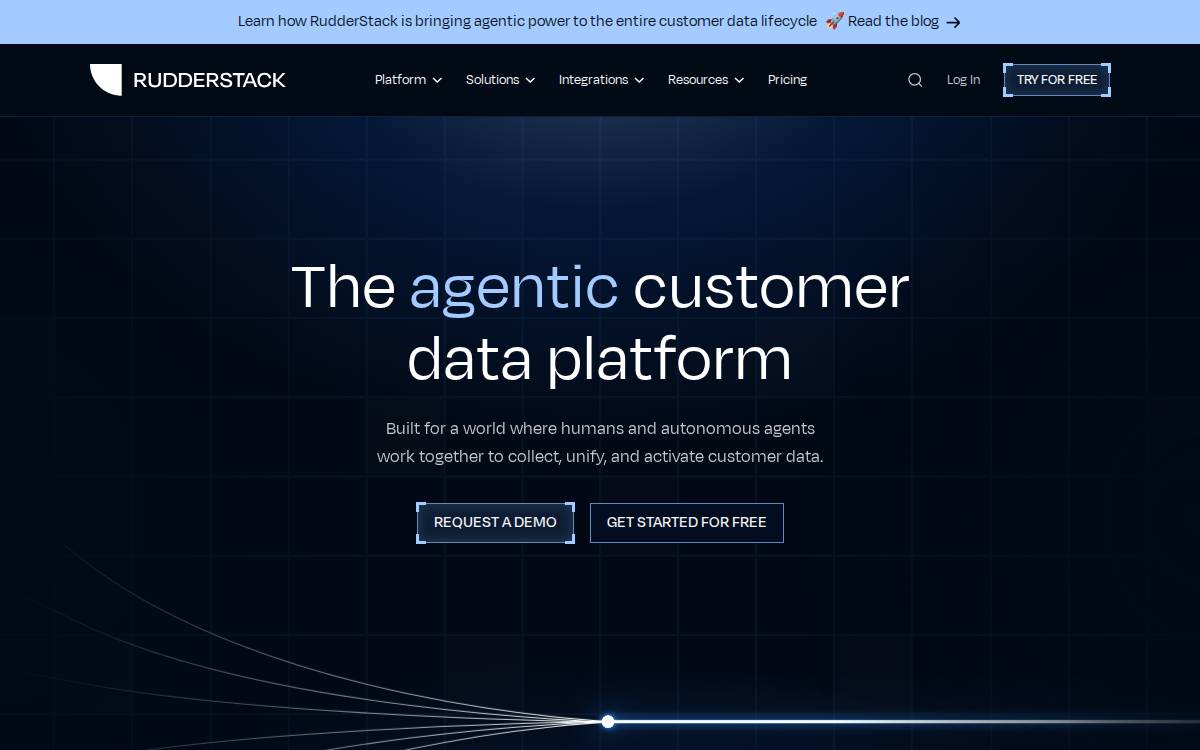 Rudderstack website preview