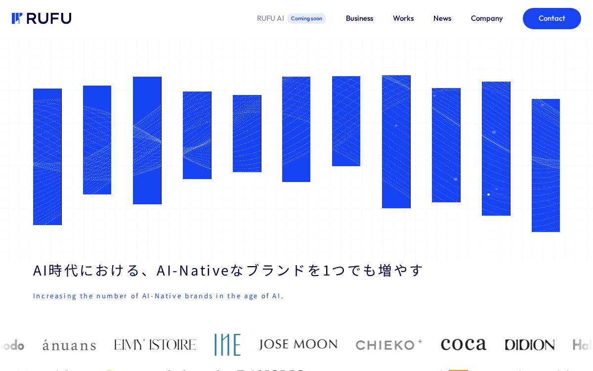 RUFU株式会社 website preview