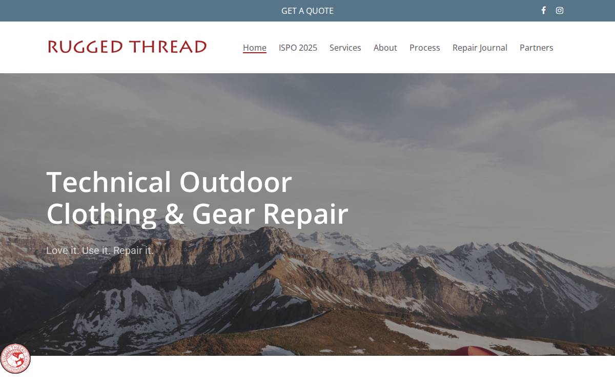 Rugged Thread website preview