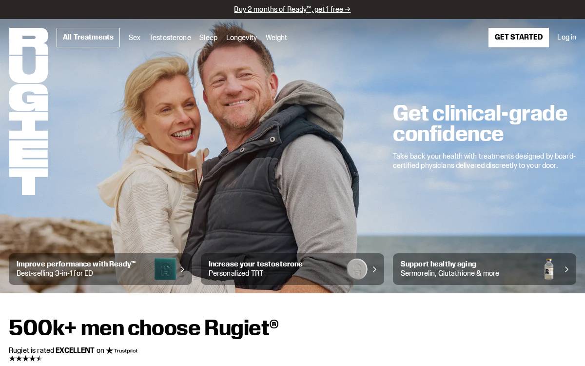 Rugiet website preview