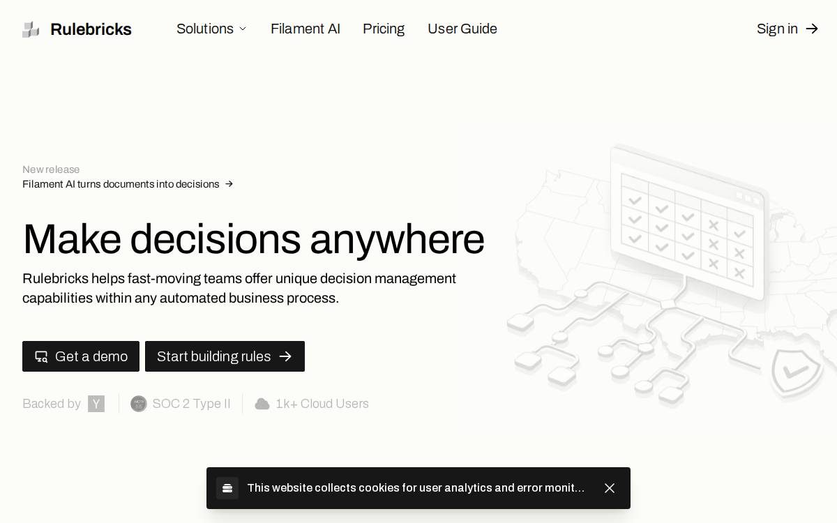 Rulebricks website preview