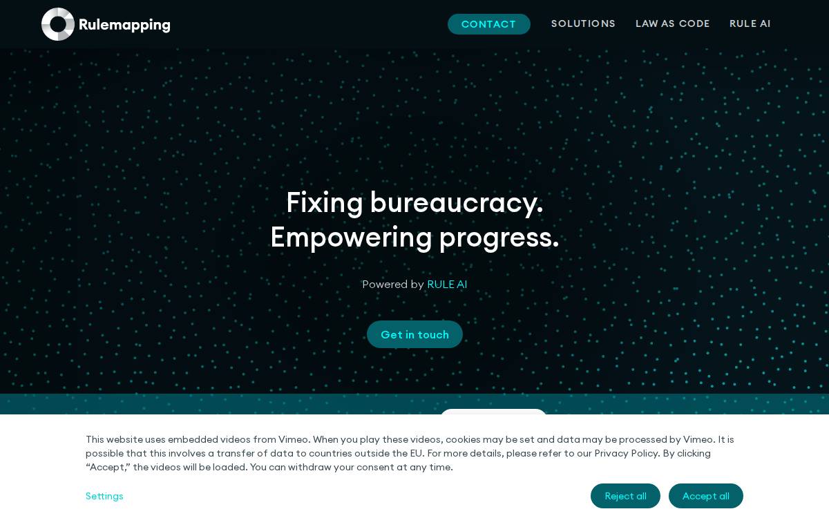Rulemapping website preview