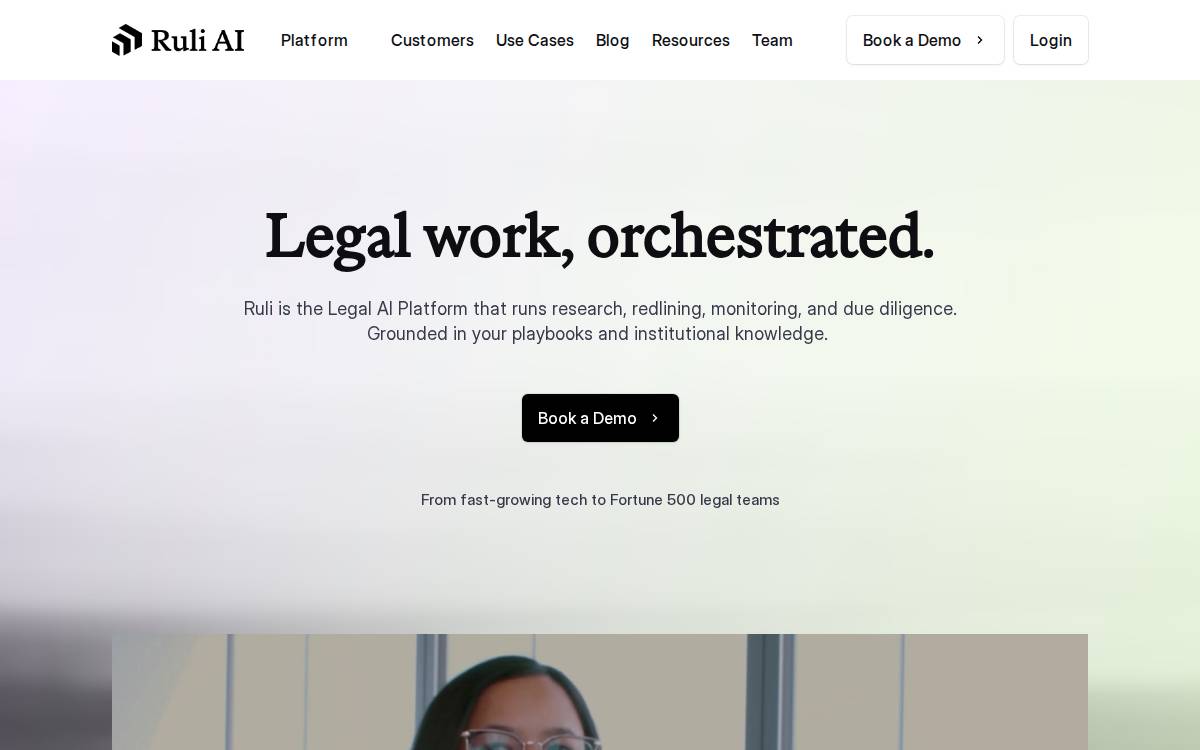 Ruli AI website preview
