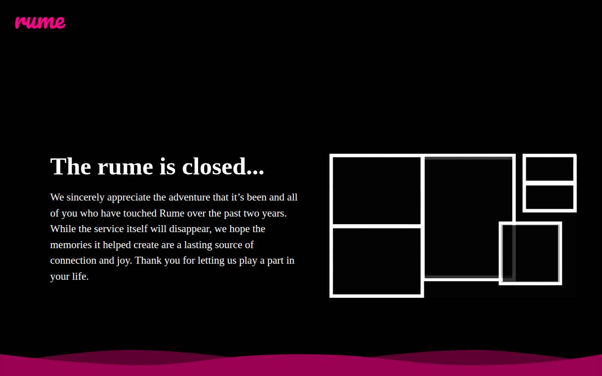 Rume website preview