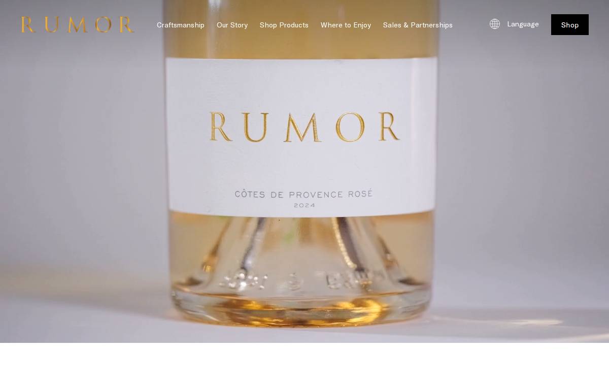 Rumor Rose website preview