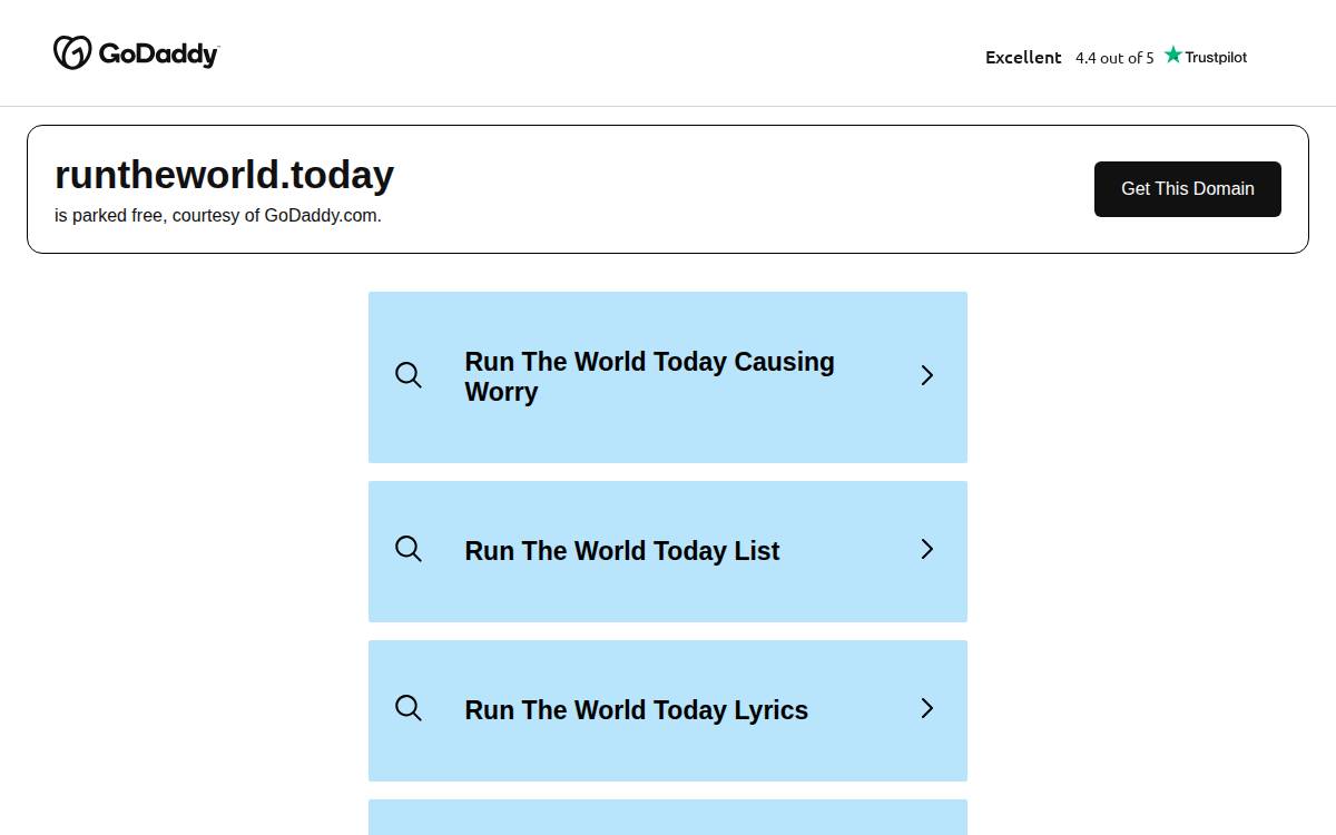Run the World website preview