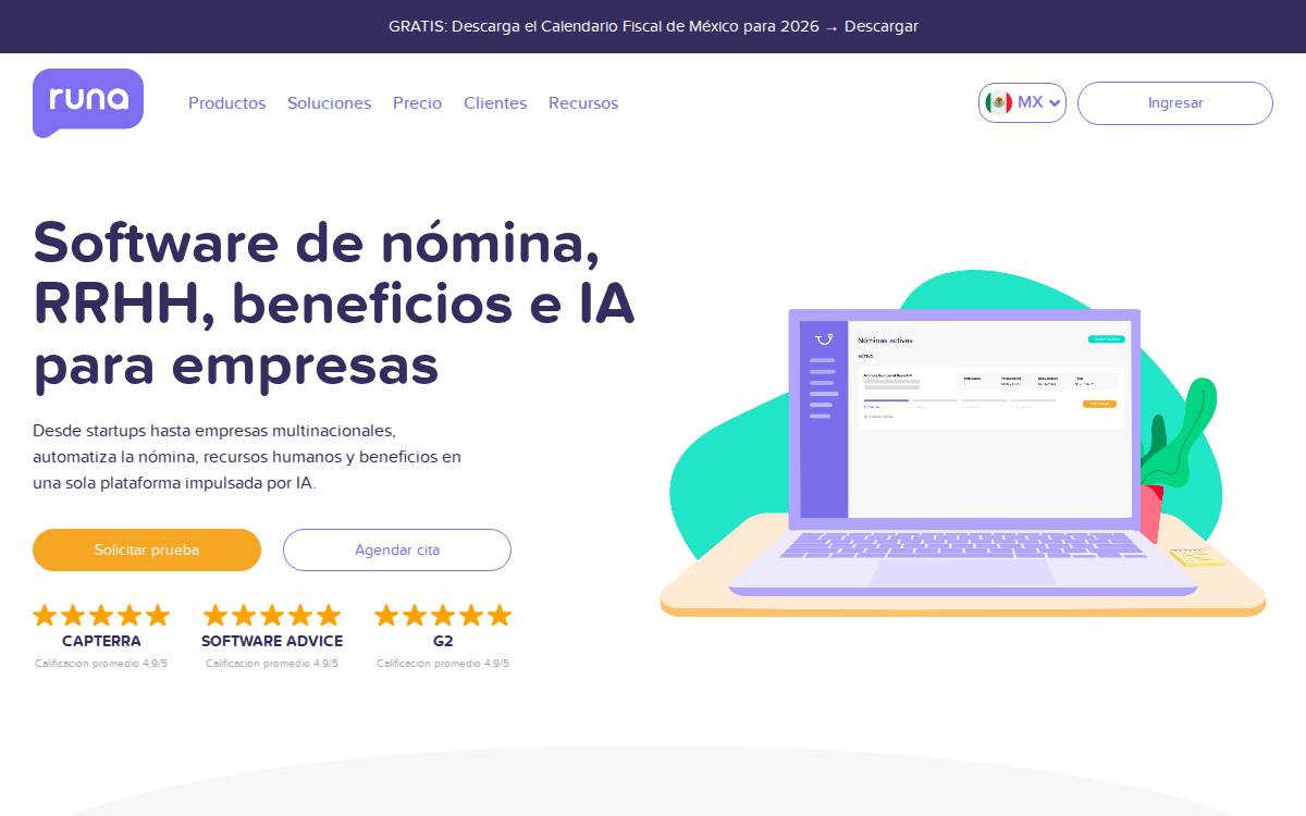 Runa website preview