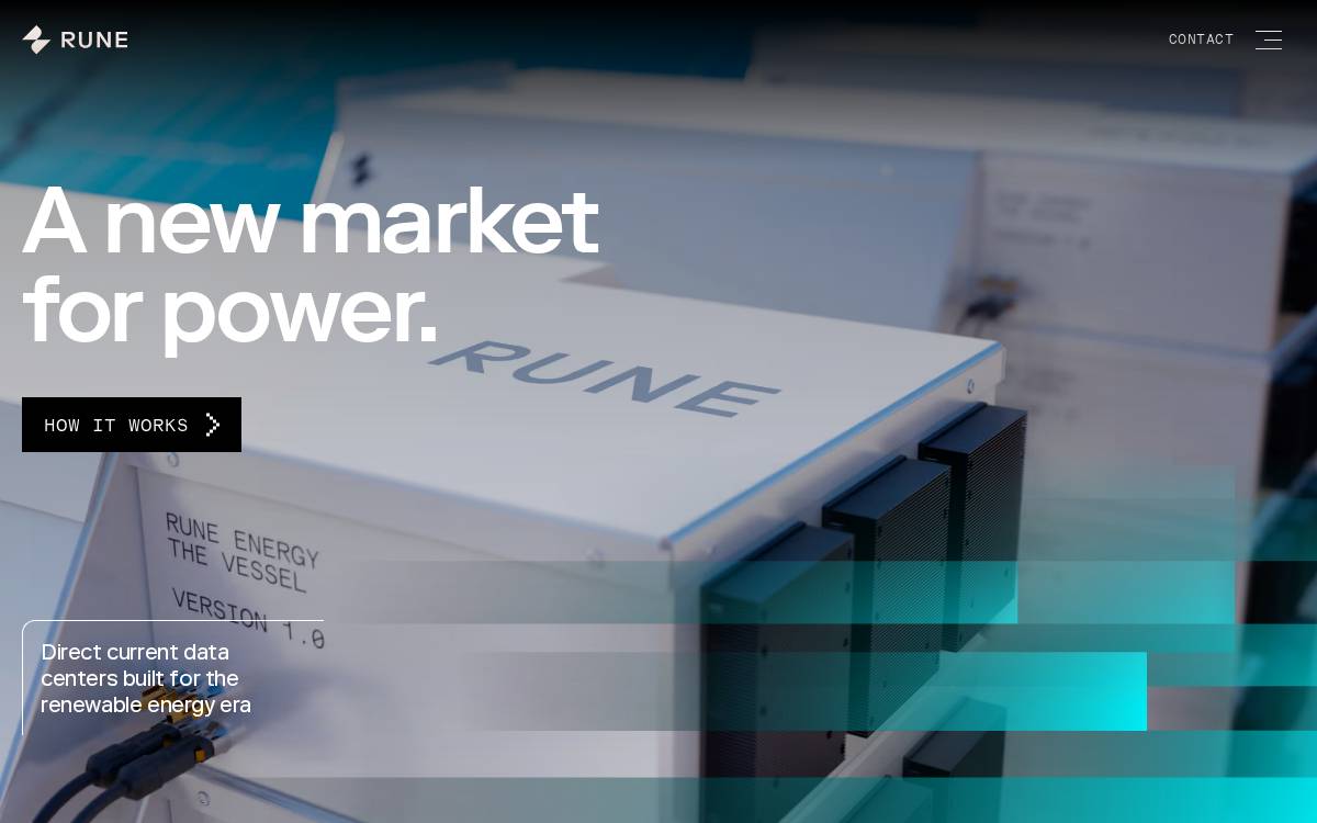 Rune Energy website preview