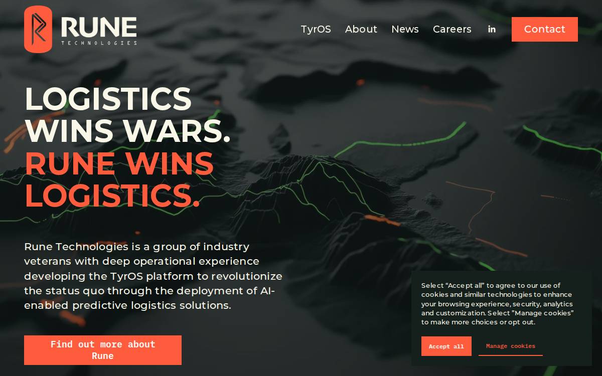 Rune Technologies website preview