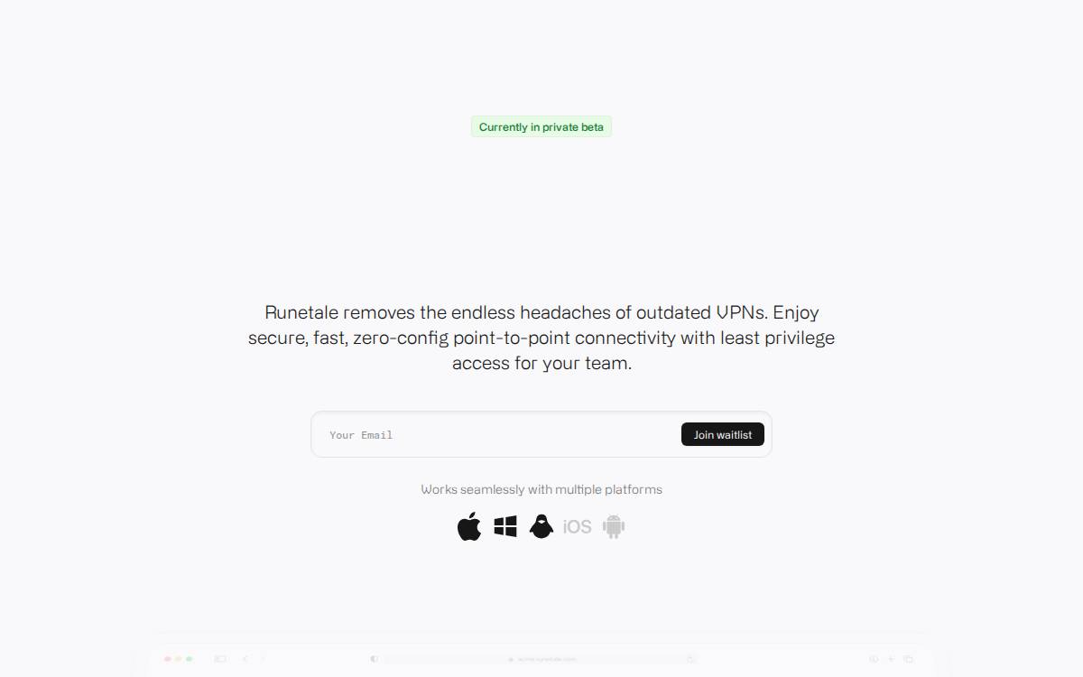 Runetale website preview