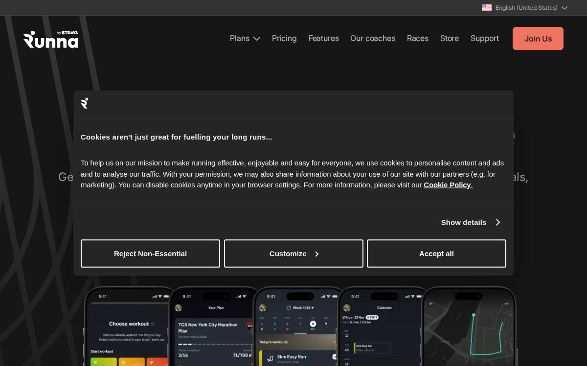 Runna website preview