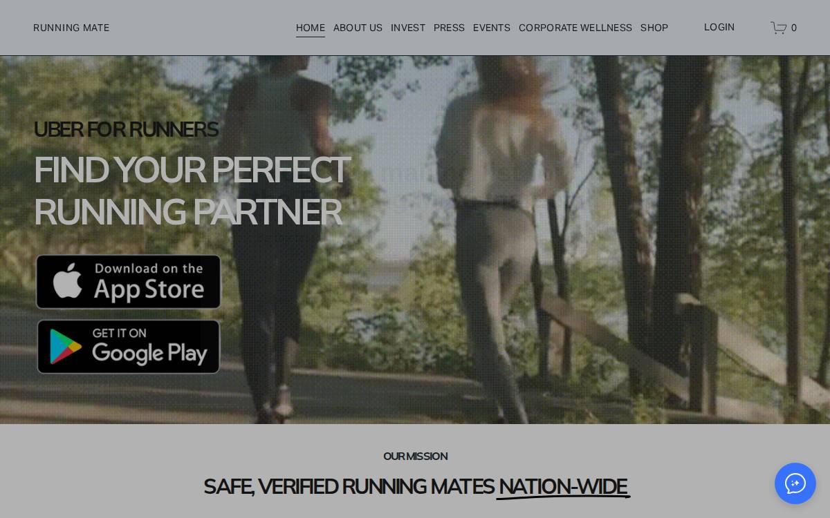 Running Mate Corp website preview