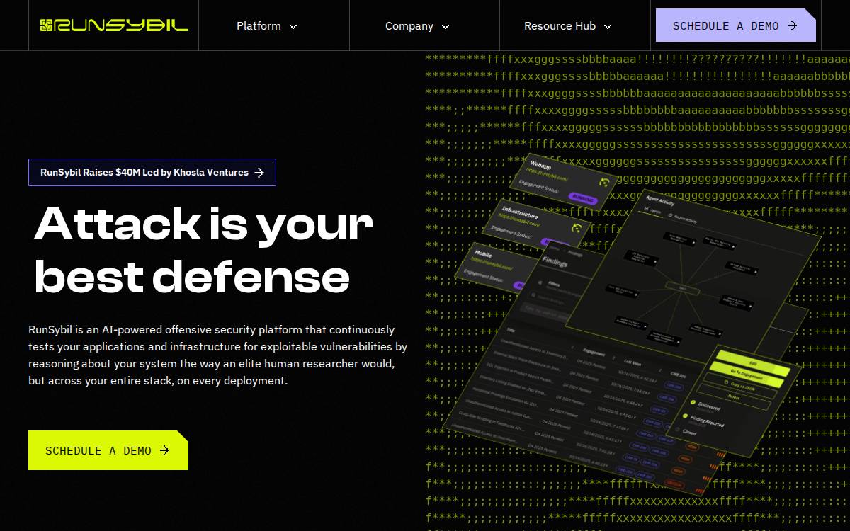 RunSybil website preview