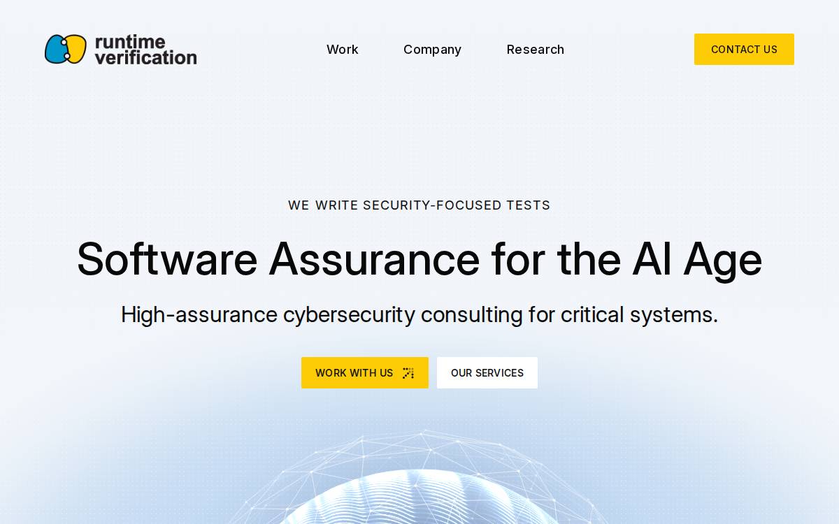 Runtime Verification website preview