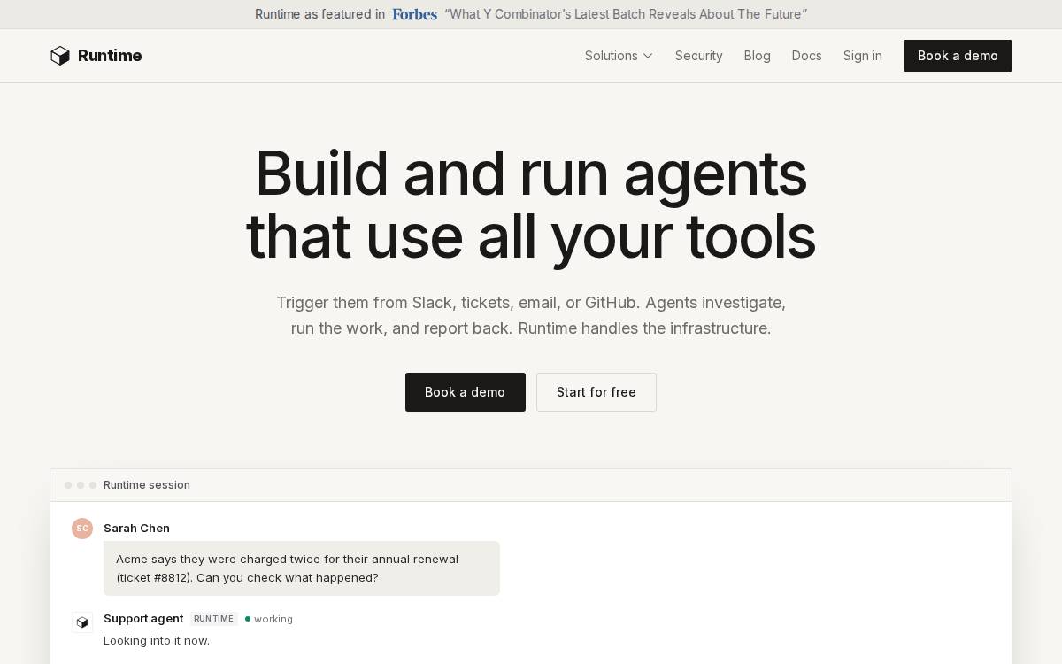 Runtime website preview