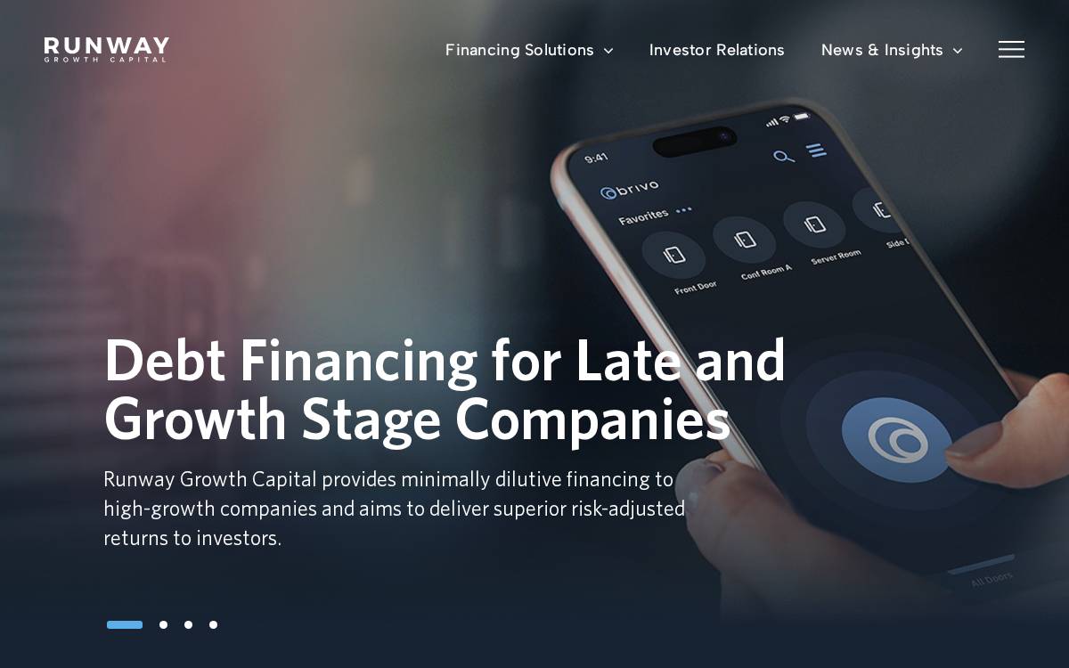 Runway Growth Finance Corp. website preview