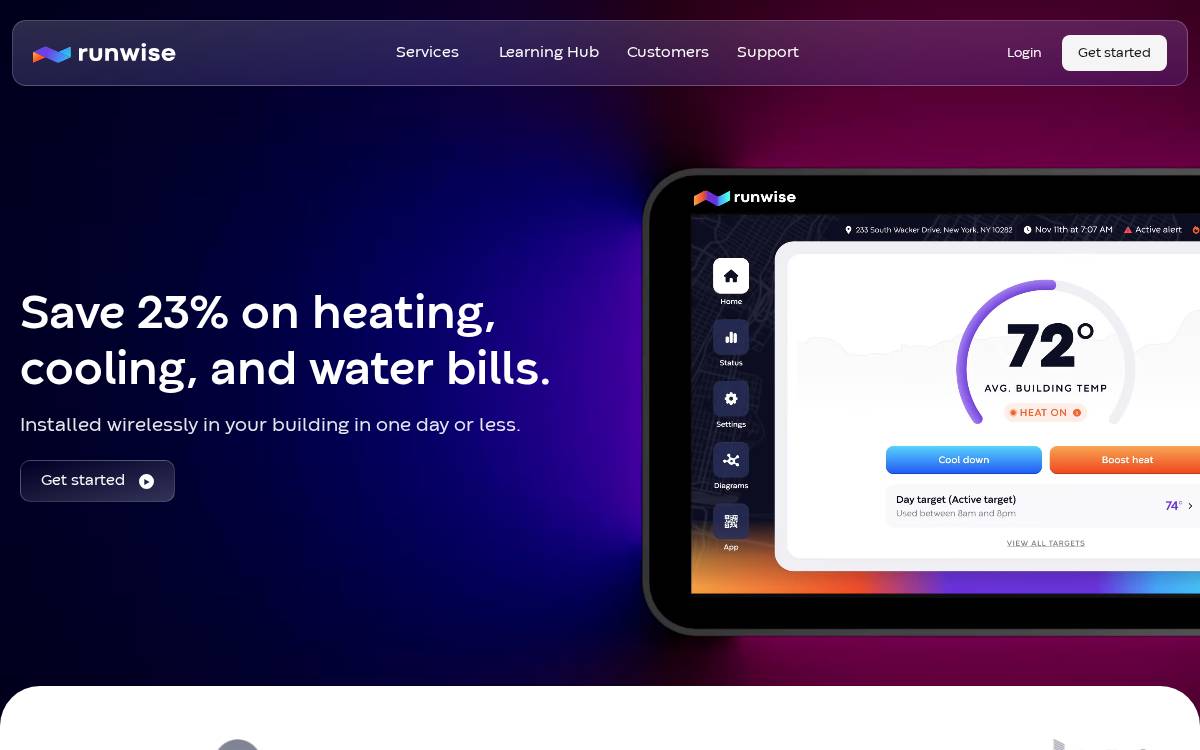 Runwise website preview