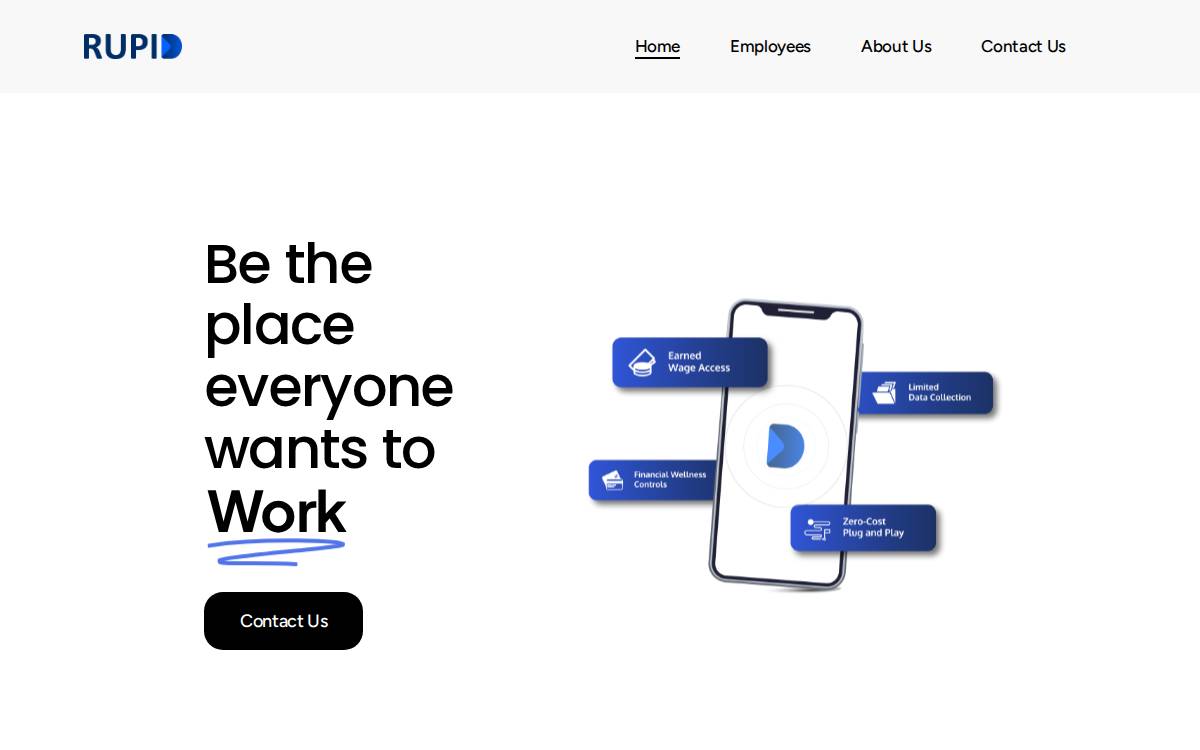 Rupid website preview