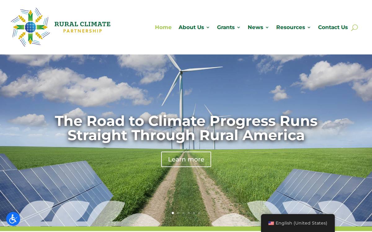 Rural Climate Partnership website preview