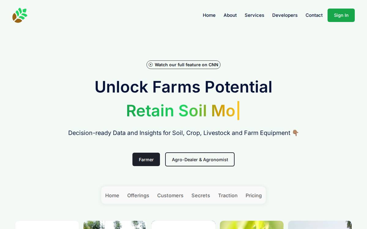 Rural Farmers Hub website preview